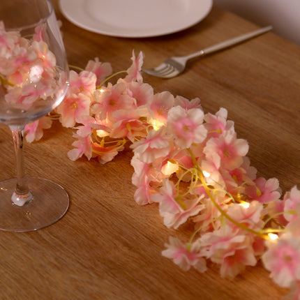 AliKopy 20 LED Cherry Blossom Fairy Lights - Battery Operated, 6ft