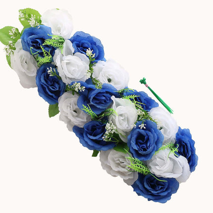 AliKopy 6 Pack Silk Rose Table Runner - 20"x8", Wedding Centerpiece