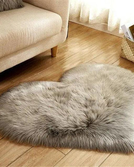 Elegant 30x40CM Plush Faux Wool Area Rug