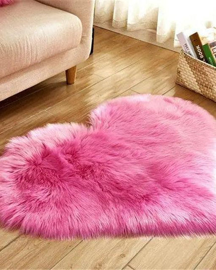 Elegant 30x40CM Plush Faux Wool Area Rug