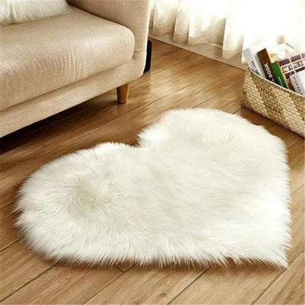 Elegant 30x40CM Plush Faux Wool Area Rug