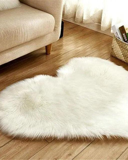 Elegant 30x40CM Plush Faux Wool Area Rug