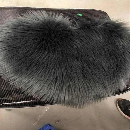 Elegant 30x40CM Plush Faux Wool Area Rug