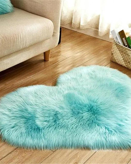 Elegant 30x40CM Plush Faux Wool Area Rug