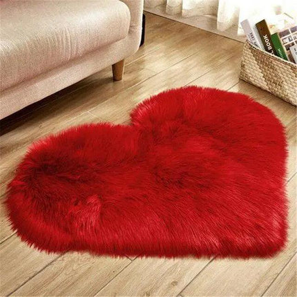 Elegant 30x40CM Plush Faux Wool Area Rug