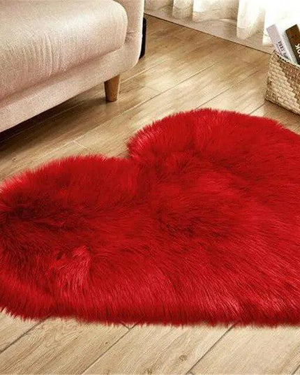 Elegant 30x40CM Plush Faux Wool Area Rug