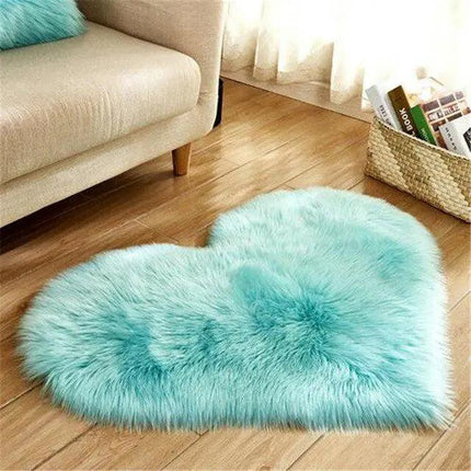 Elegant 30x40CM Plush Faux Wool Area Rug