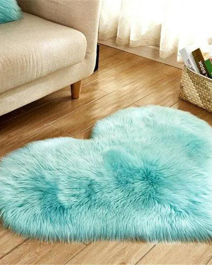 Elegant 30x40CM Plush Faux Wool Area Rug