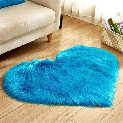 Elegant 30x40CM Plush Faux Wool Area Rug