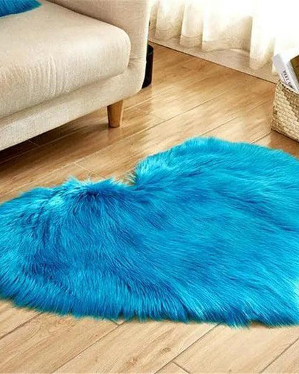 Elegant 30x40CM Plush Faux Wool Area Rug
