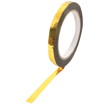 AliKopy 100 Yds Gold Metallic Film Tape - Durable Adhesive, DIY Craft