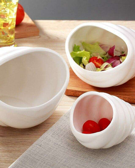 Elegant Conch-Inspired Ceramic Dinner Plate for Stylish Dining