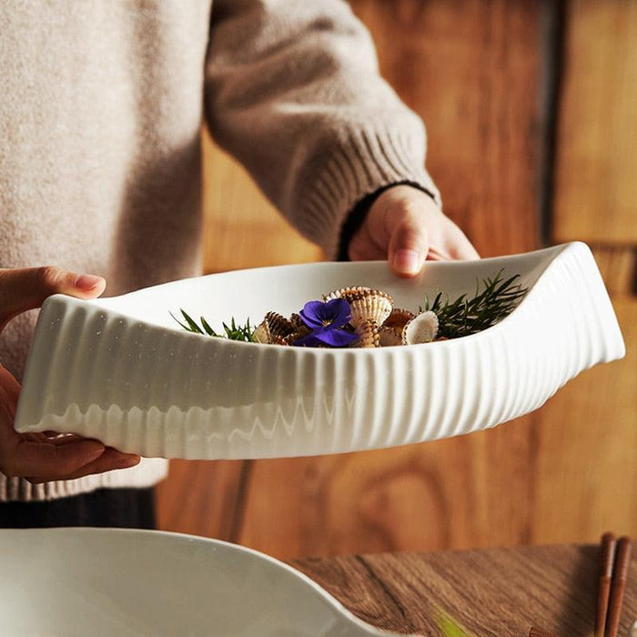 Conch Art Ceramic Plate: Elevate Your Dining Experience and Style