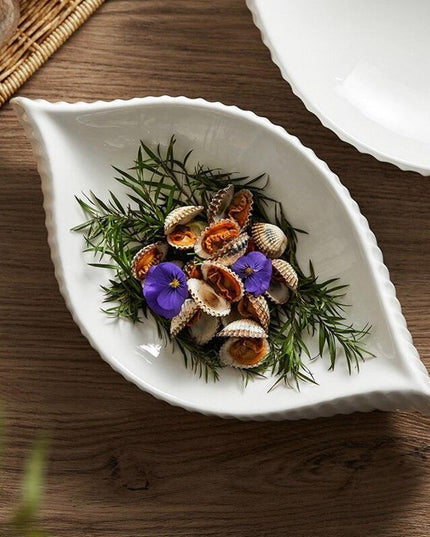 Elegant Conch-Shaped Ceramic Plate Set: Redefine Your Dining Aesthetic