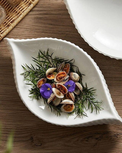 Elegant Conch-Shaped Ceramic Plate Set: Redefine Your Dining Aesthetic