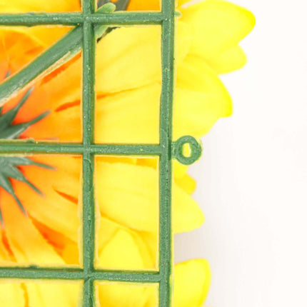 AliKopy 11 Sq Ft UV Protected Artificial Sunflower Wall Mat - 4 Panels
