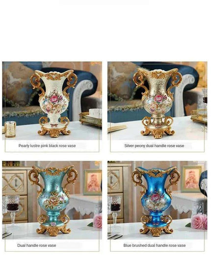 Luxury European Resin Accent Vase: A Touch of Elegance for Home Decor