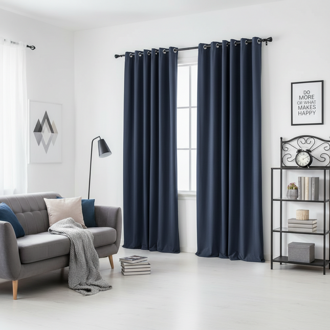 blackout curtain with metal eyelets, velvet. blackout curtain with
