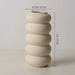 Abstract Ceramic Vase with Elegant Twisted Tube Shape