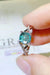 Sleek Sterling Silver Crisscross Ring with Ethical Lab Grown Diamond and Moissanite Accents