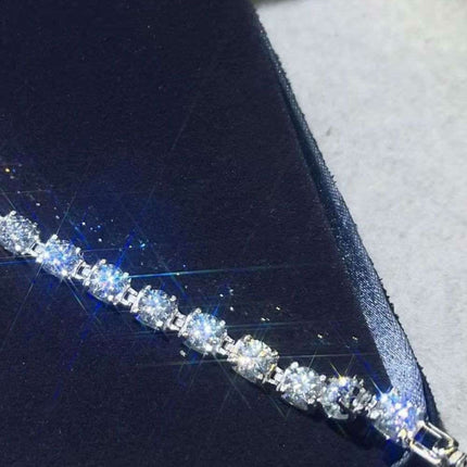 Lustrous Lab-Grown Diamond and Moissanite Bracelet - Embrace Elegance