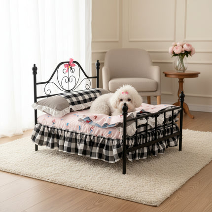 Hanging Swing Cradle Pet Bed — Iron Frame, M & L