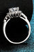 Elegant Halo Ring with 1 Carat Lab-Diamond and Zircon Accents