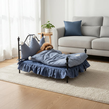 Hanging Swing Cradle Pet Bed — Iron Frame, M & L