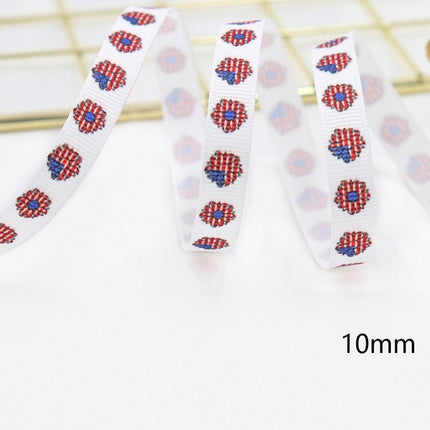 Peekaboo Studio Stars and Stripes Dovetail Bowknot Hair Ring, Double-S