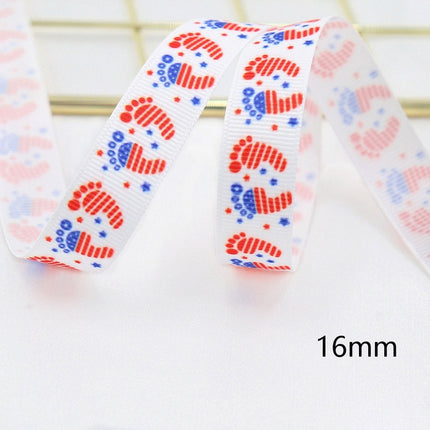 Peekaboo Studio Stars and Stripes Dovetail Bowknot Hair Ring, Double-S