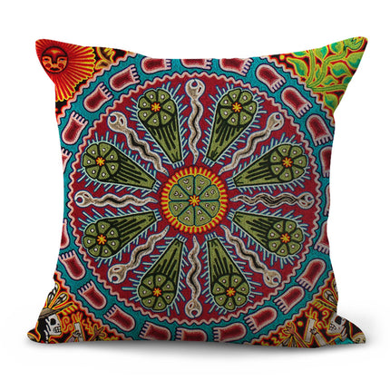 Decorative Pattern Cushion Pastoral Pillow Plaid Set Furniture Decorat