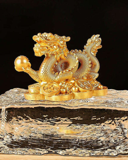 Fortune Dragon Resin Decor for Home & Office