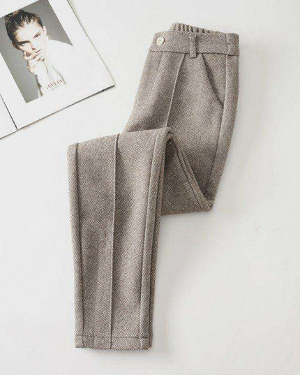 Cozy Chic Women's Velvet Harem Pants for Winter