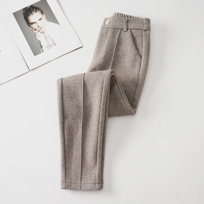Winter Velvet Women's Woolen Pants