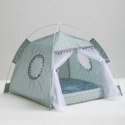 Peekaboo Studio Cat Tent - Enclosed Pet Bed with Cozy Design & Easy Se