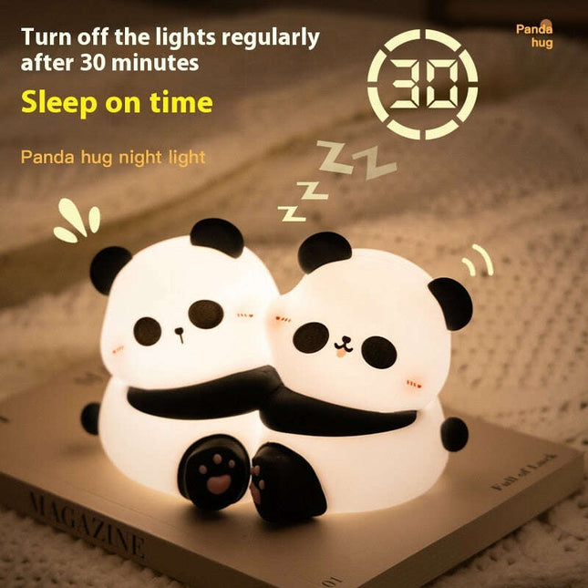 Panda Cuddle LED Night Light for Desk Decor