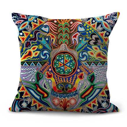 Decorative Pattern Cushion Pastoral Pillow Plaid Set Furniture Decorat