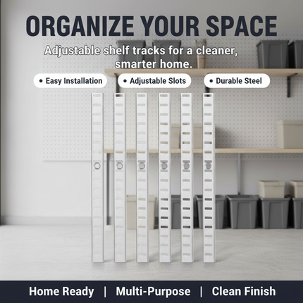 Peekaboo Studio 72.7" Steel Shelf Pilaster, 20 Pack with 140 Screws