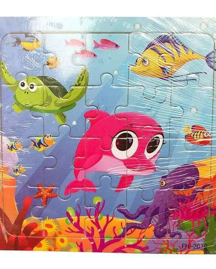 Montessori Interactive 3D Wooden Puzzle - Engaging Learning Toy for Young Adventurers