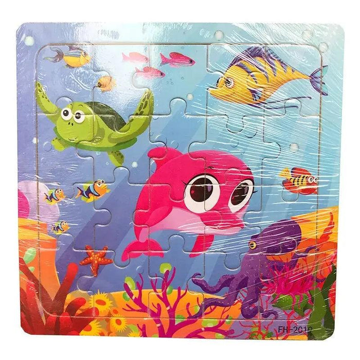 Montessori Interactive 3D Wooden Puzzle - Engaging Learning Toy for Young Adventurers