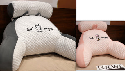 Sofa Fluffy Cushion Luncheon Pillow Triangle Reading Cushion Bedside S