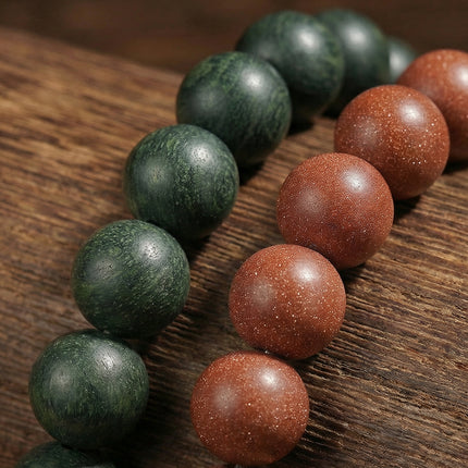Très Elite Healing Crystal Bead Bracelet — TCM Gemstone | Amethyst, Jade & Lava Stone