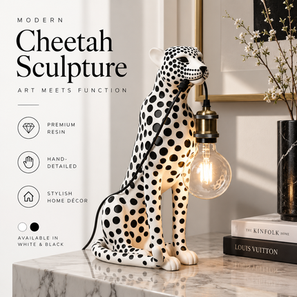 Modern Cheetah Sculpture — Decorative Animal Figurine for Home & Living Figurines modern-creativity-cheetah-sculpture-room-decoration-animal-figurine-model-living-room-table-home-decor-and-accessories-ornaments Home & Garden > Home Décor > Sculptures & Figurines