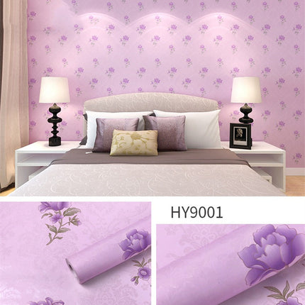 Large Flower Wallpaper Mixed With Family Style
