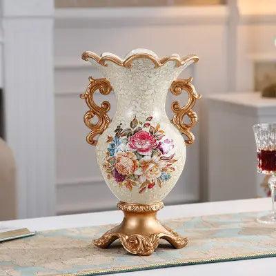 European Elegance: Exquisite Resin Vase for Luxurious Home Decor