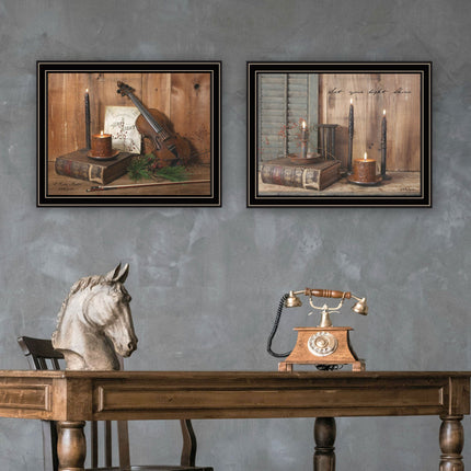 Billy Jacobs 2-Piece O Holy Night Wall Art Set - Framed Black Decor