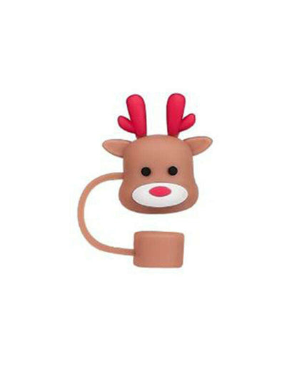 New Christmas Straw Dust Cover 10mm Cup Accessories