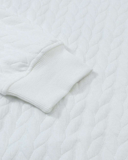 Joyful Spirit Cable Knit Sweater in Classic White