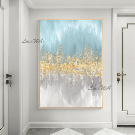 Abstract Rimless Living Room Decorative Mural