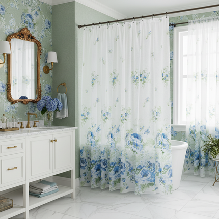 Botanical Mesh Sheer Curtain | Light-Filtering, 18 Patterns, 4 Sizes